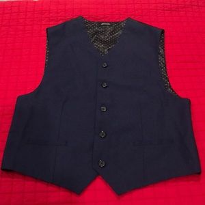 Boys navy blue dress vest xl 18/20